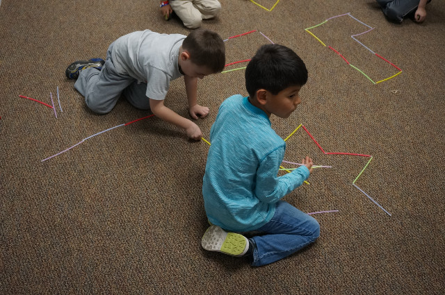 Let's make some polygons using our sticks.