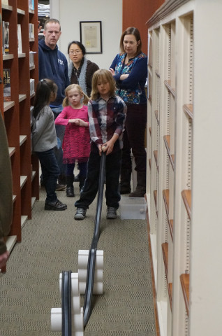 and gave it different inclined planes to see what happened.