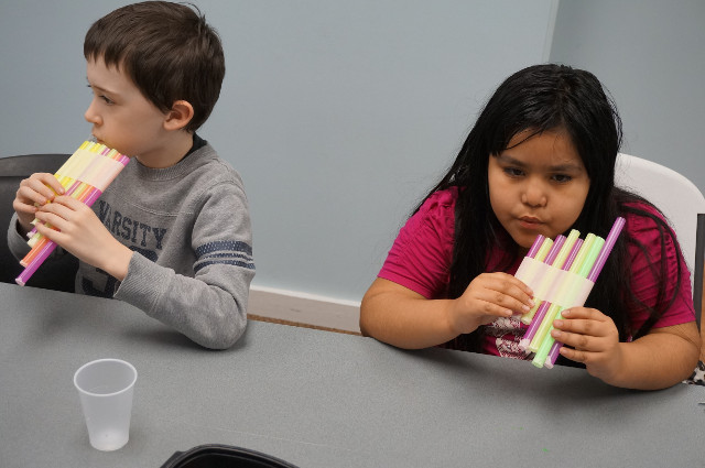 Each straw makes a different sound!