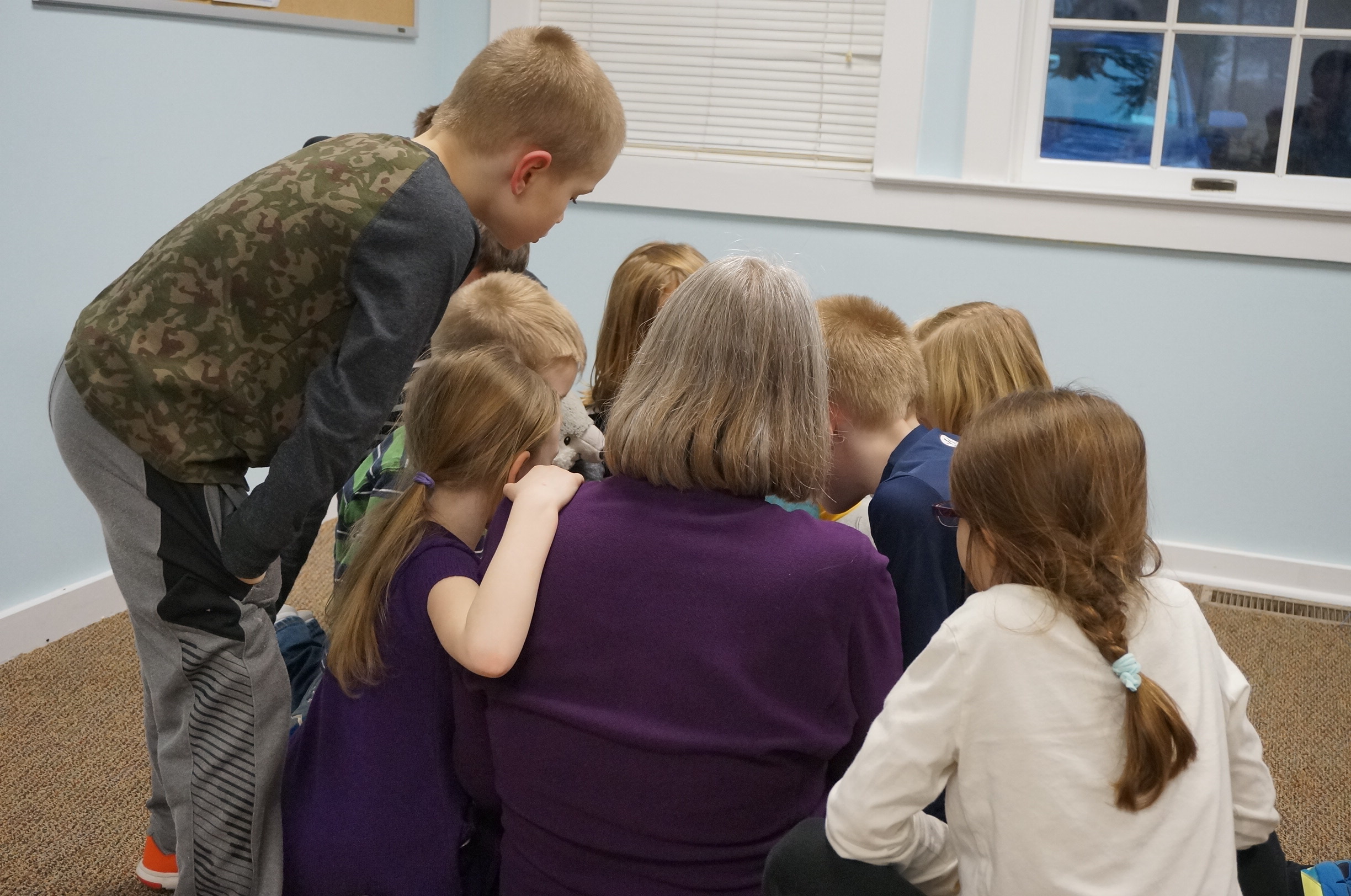Then we huddle to see which times were fastest.