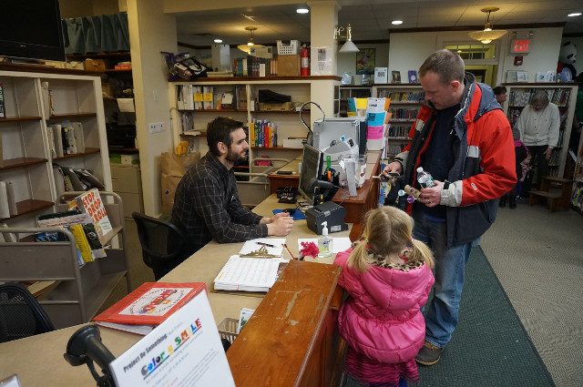 We even got to check out books about inclined planes at the end!