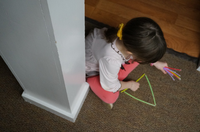 Let's think about a shape with 3 sides.