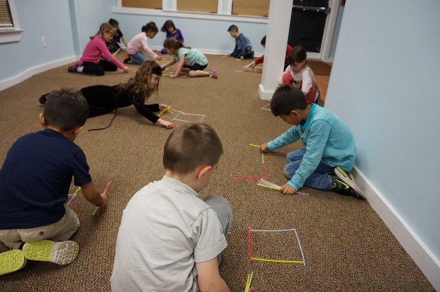 Who can make the most squares using 10 sticks?