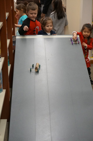Then we tested them on an inclined plane.