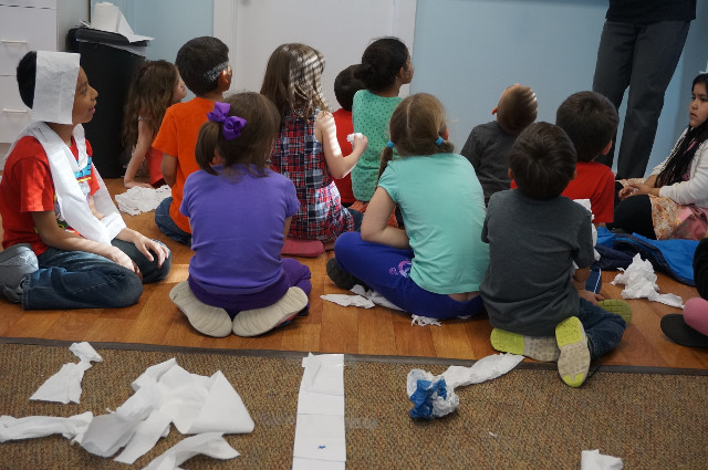 We try to do the hard math. There are 1000 squares & each is 4 inches. That's 4,000 inches.
