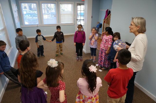 Let's guess how long it will take to pass a hula-hoop around the circle. 37 seconds? 2 minutes?