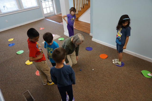 We roll and move along the board.