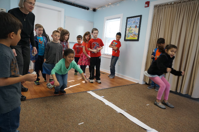 The first event: The Long Jump!