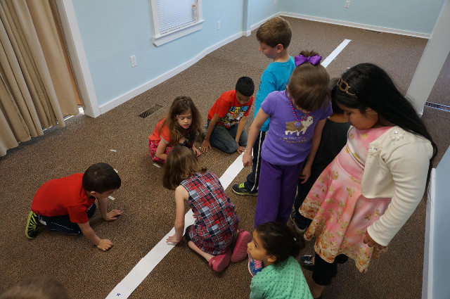 ...then we have to count how many squares we jumped...