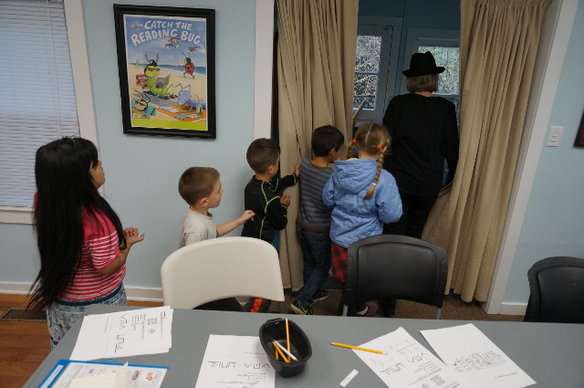 Our first clue leads us to a door.