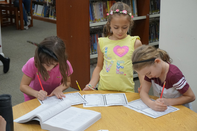 Our detectives review their notes.