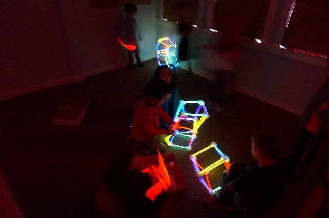 It's like a glow-in-the-dark city!