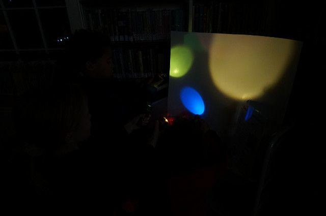 We mix colored lights!