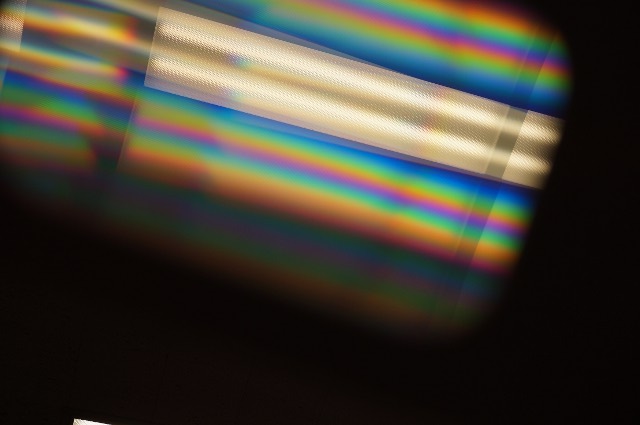 Wow...diffraction of white light is cool!