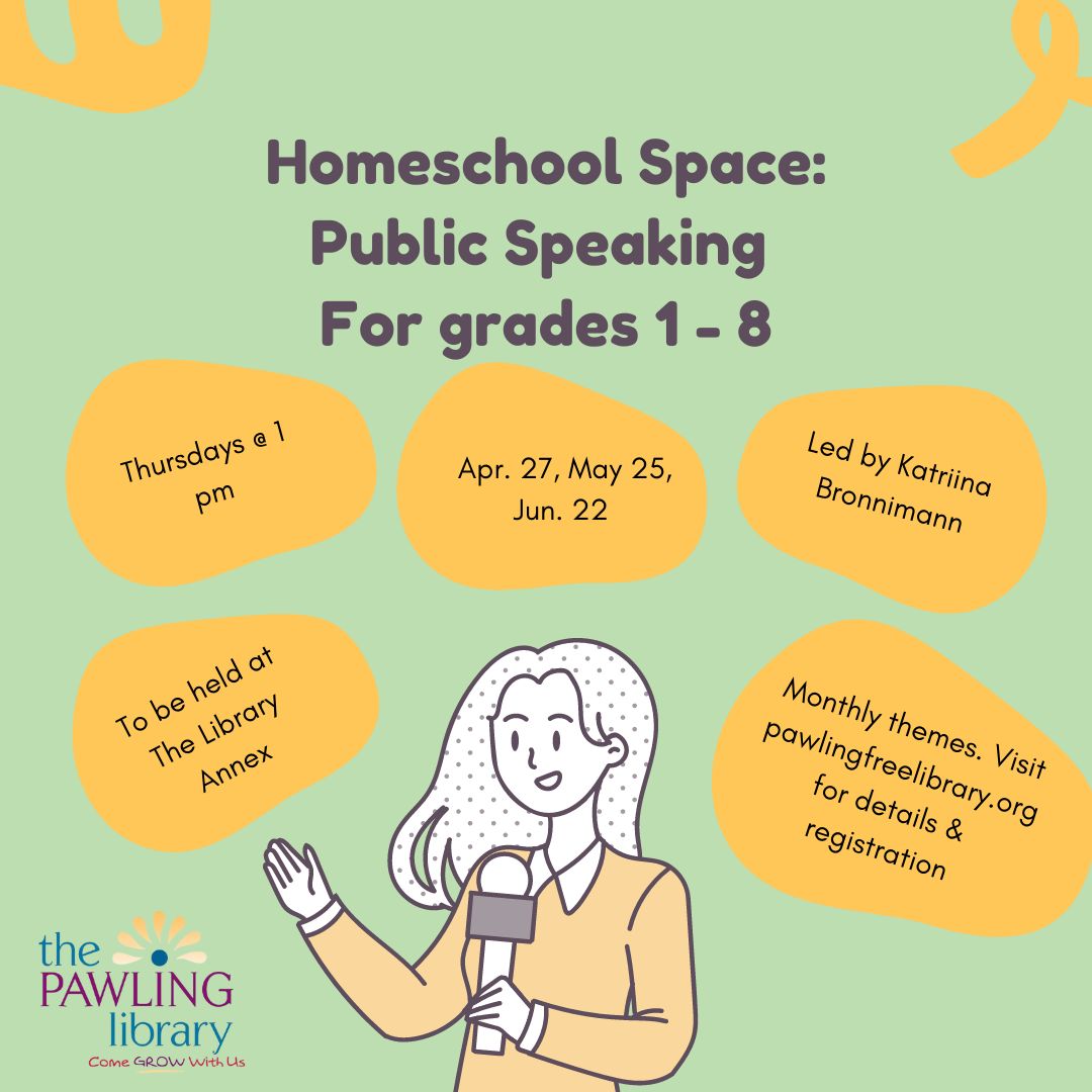 Homeschool Space Public SpeakingClalendar Homeschool Space Public SpeakingClalendar