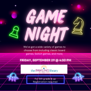 Game Night Calendar Game Night Calendar