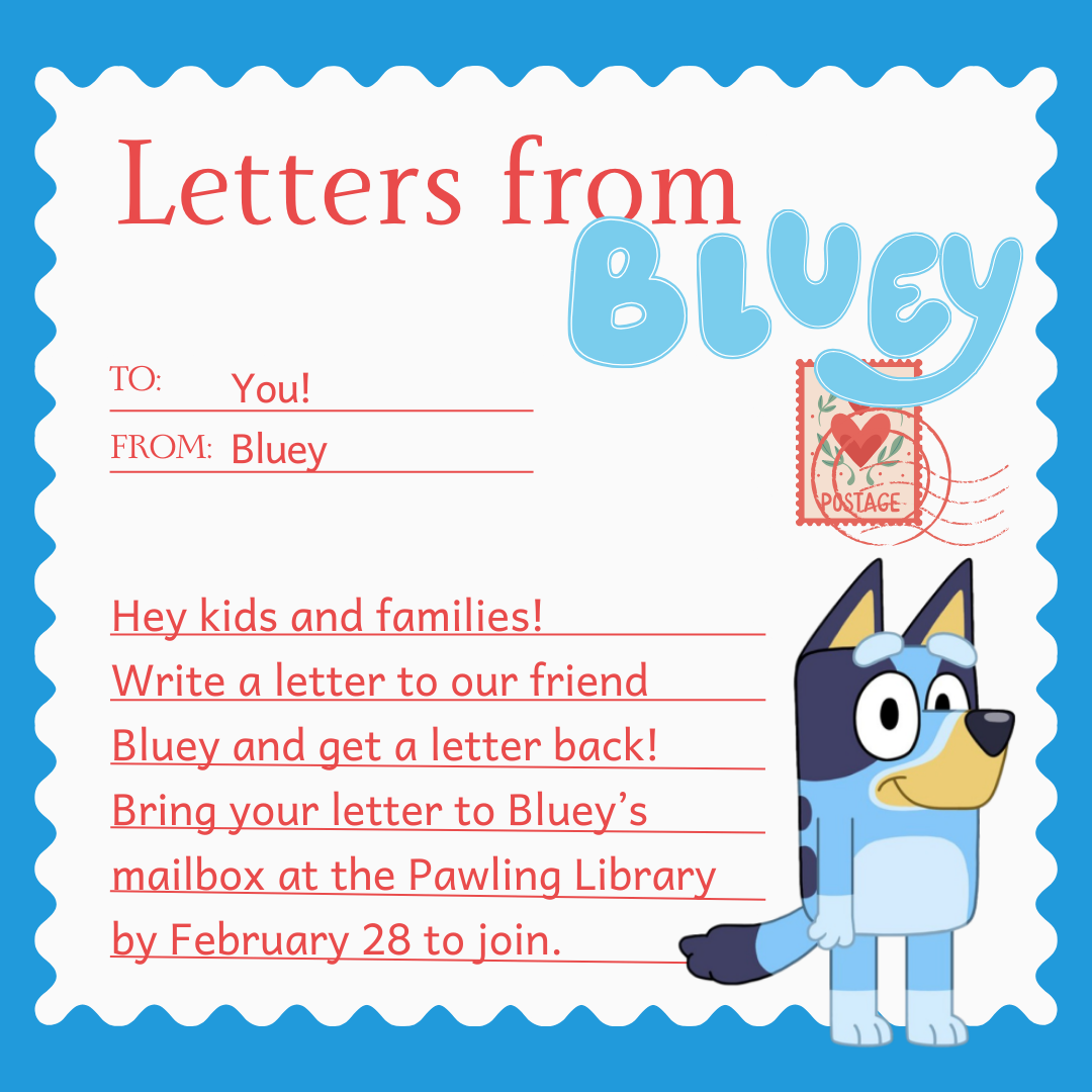 Letters Bluey